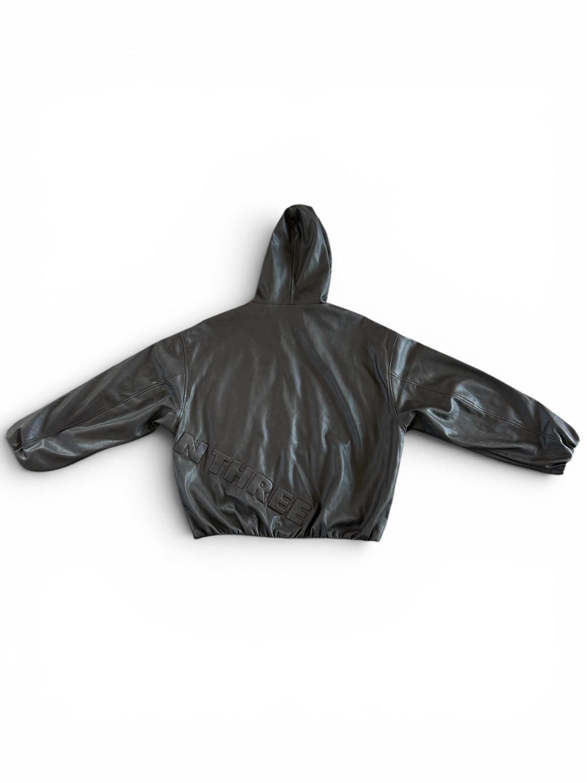 Soft Leather Hoodie