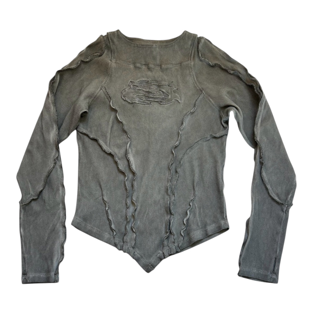 Asymmetrical body hugging Long sleeve