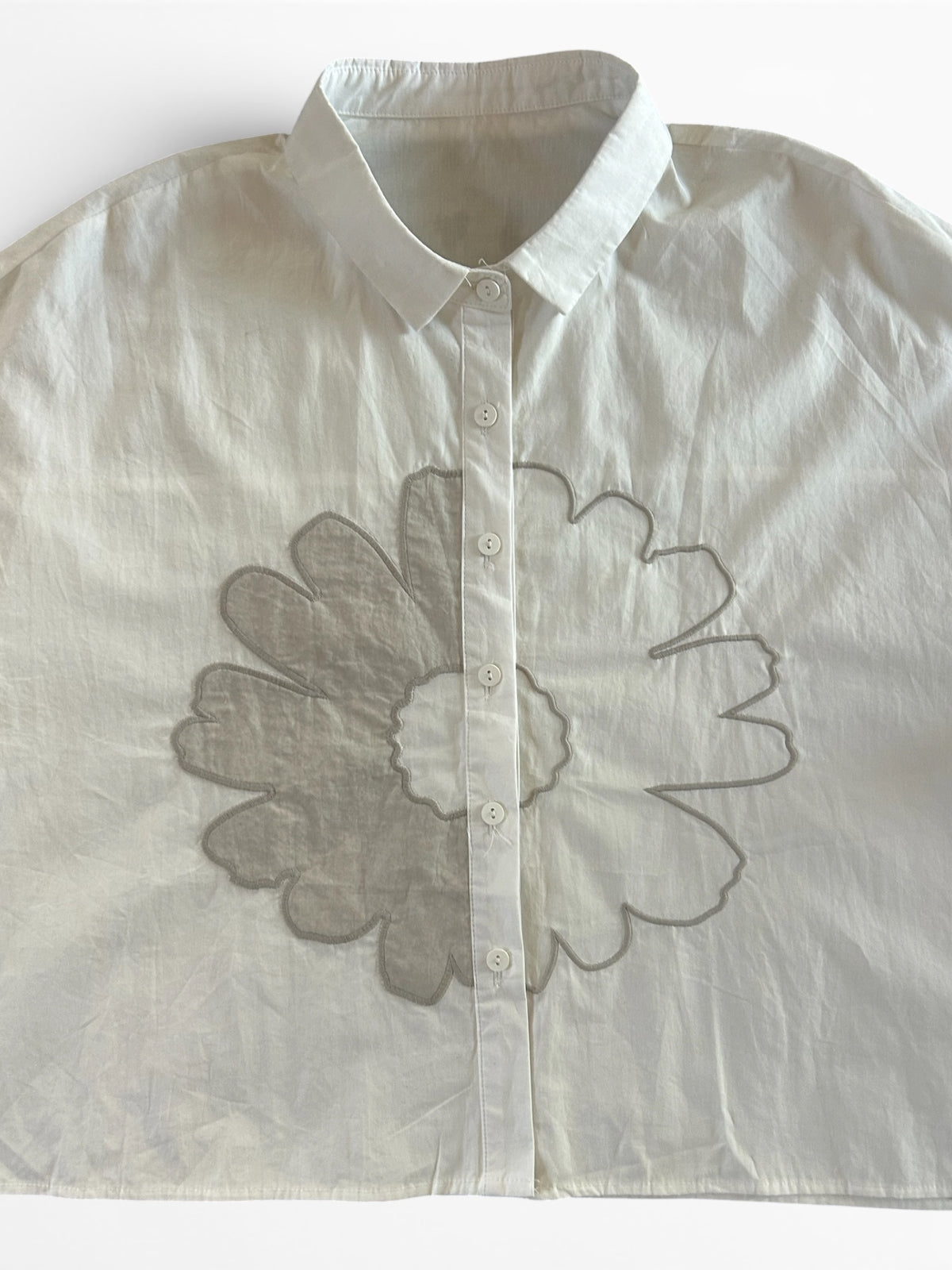 Flower Power Cropped Shirt