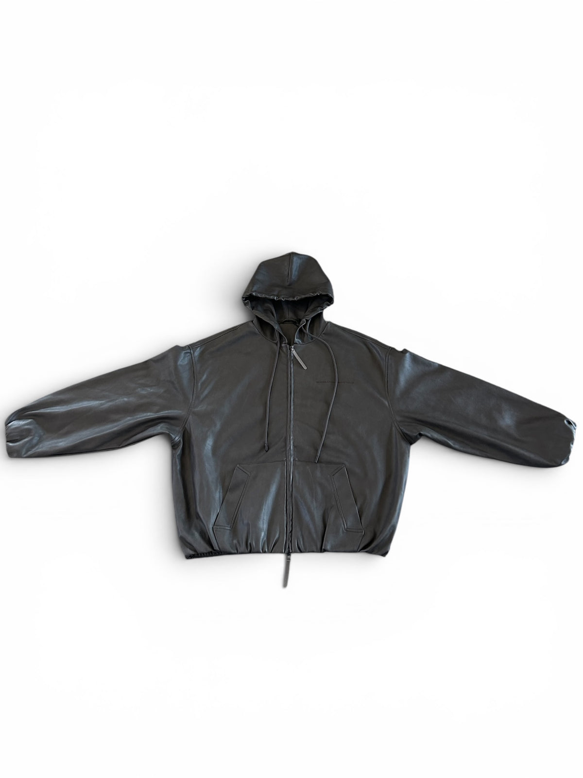 Soft Leather Hoodie