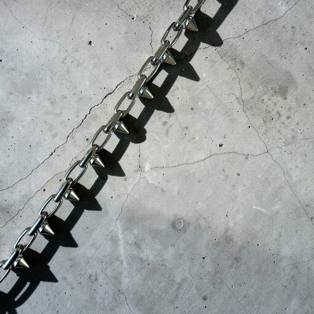 Silver Spike Necklace