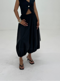Pleated Barrel Pants