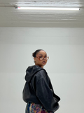 Soft Leather Hoodie