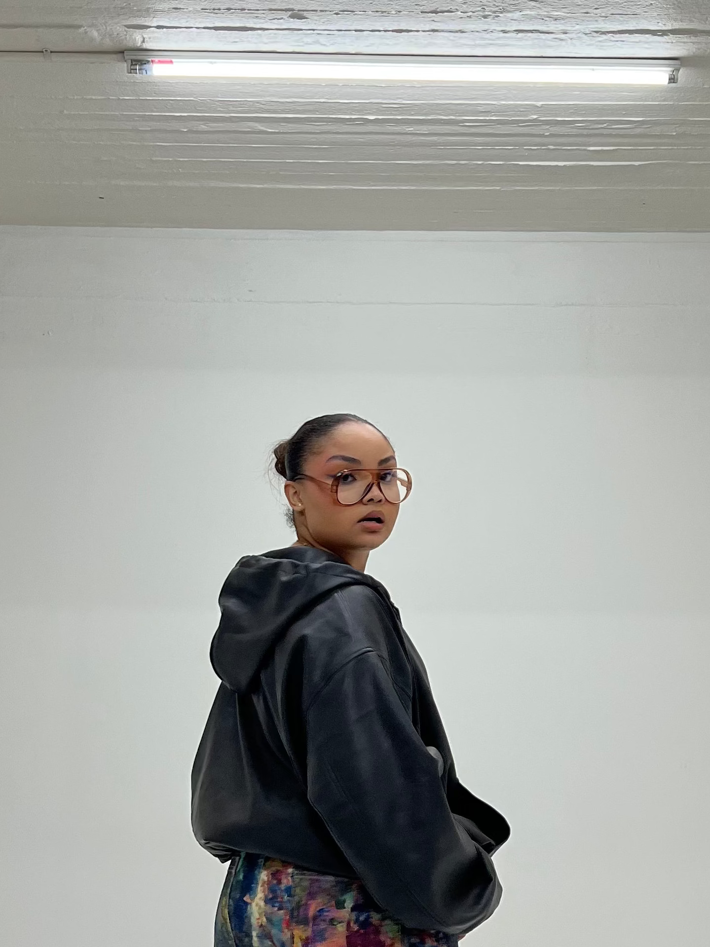 Soft Leather Hoodie